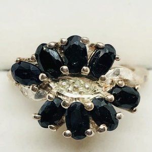 NWOT Sterling Silver Sapphire Ring